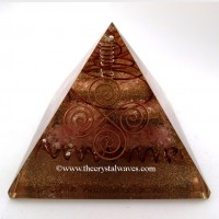 Big Rose Quartz Orgone Pyramid
